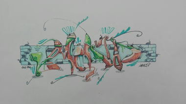Graffiti Sketch - Photo by Mind21 - mind21, snc, odk (2018)