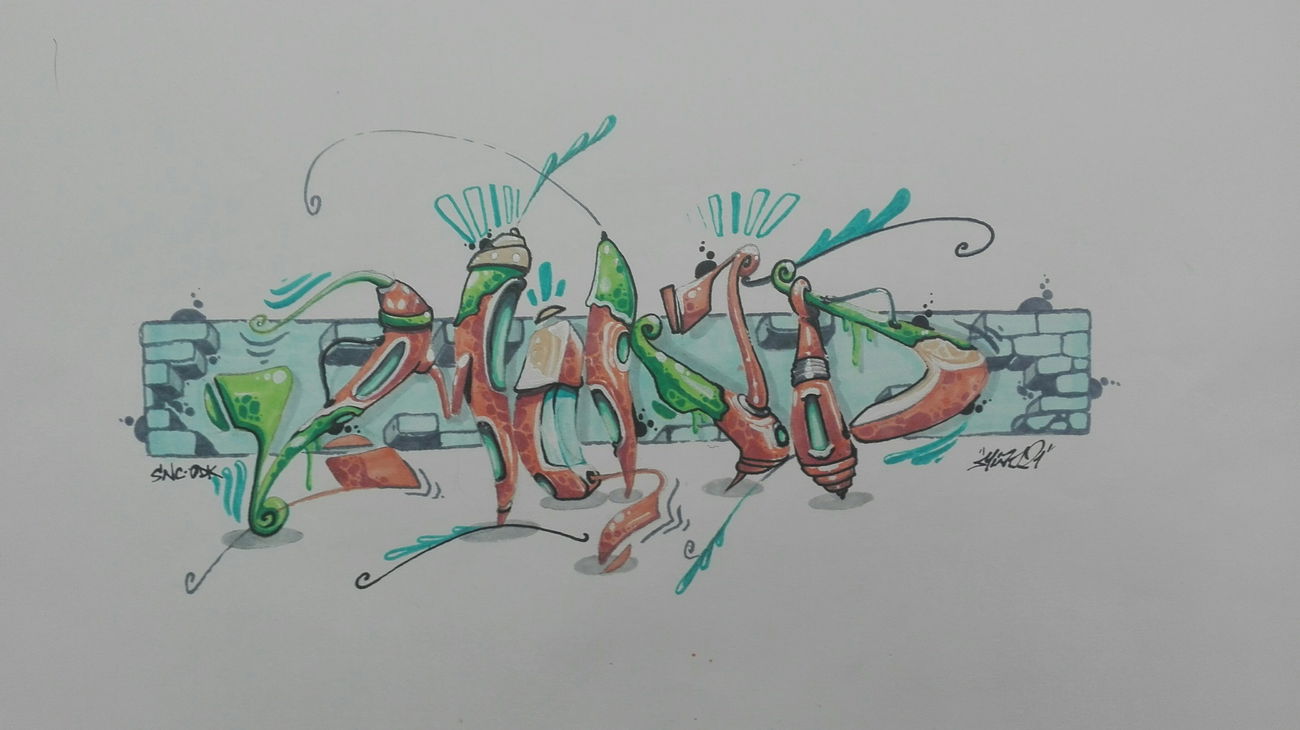 Graffiti Sketch - Photo by Mind21 - mind21, snc, odk (2018)