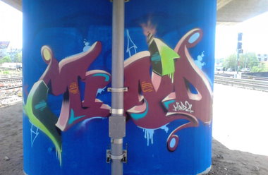 Graffiti Wall in Wiesbaden - Photo by Mind21 - mind21 (2015)
