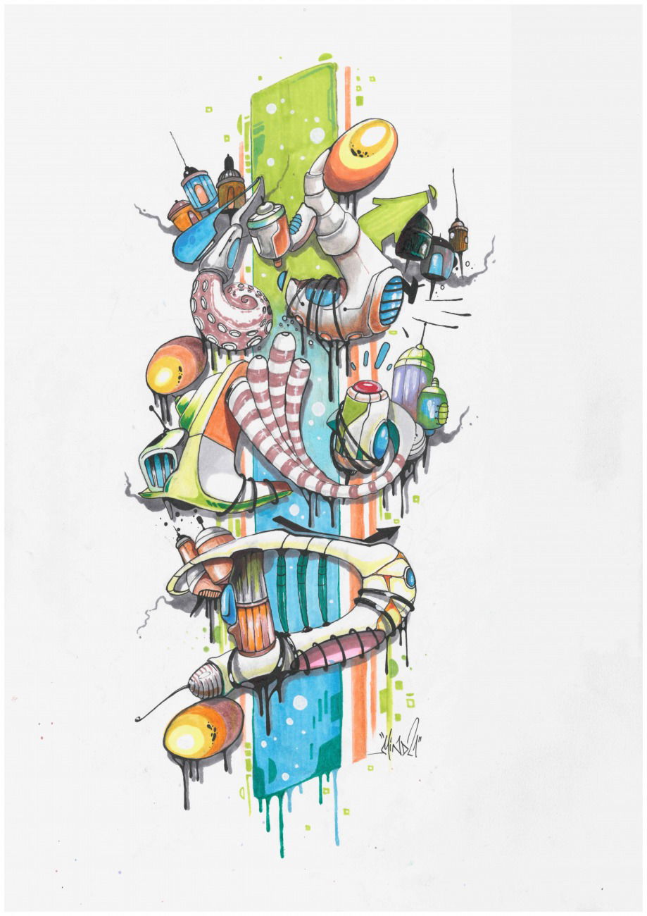 Graffiti Sketch - Photo by Mind21 (2018)