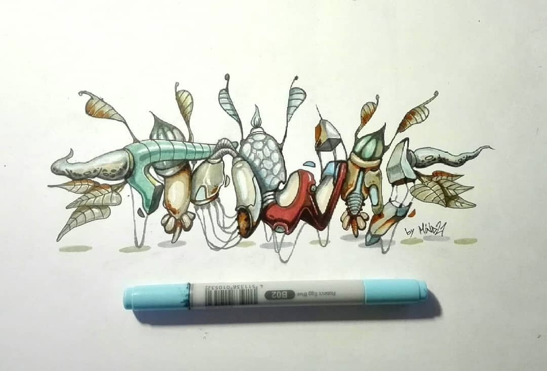 Graffiti Sketch - Photo by Mind21 (2018)