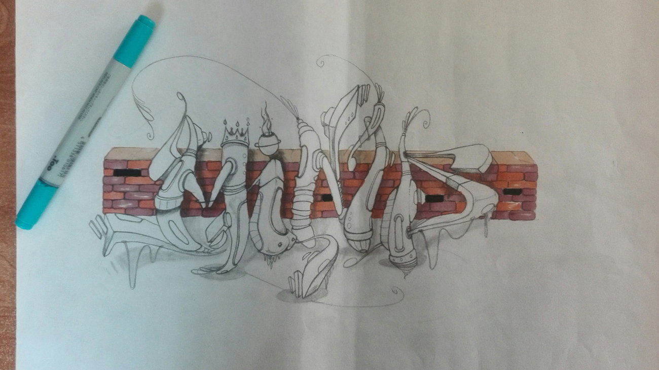 Graffiti Wall - Photo by Mind21 - mind21, snc, odk (2018)