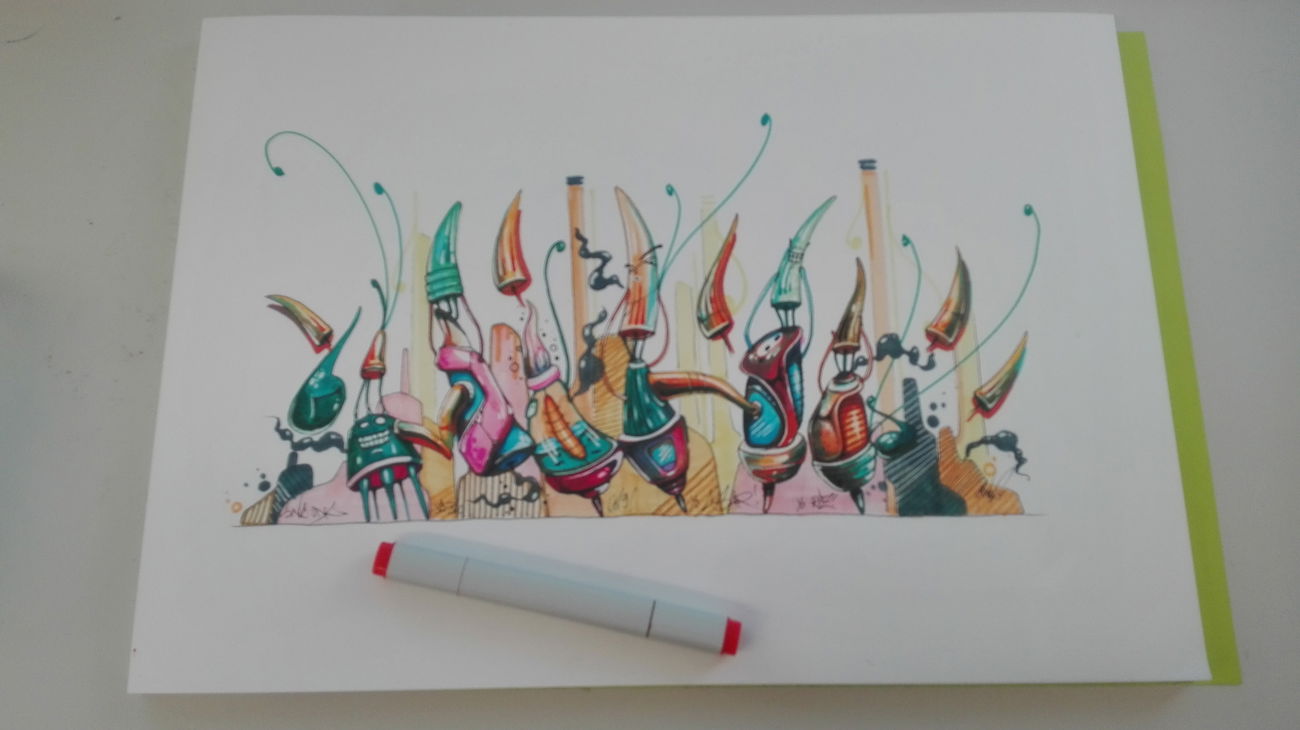 Graffiti Sketch - Photo by Mind21 (2019)