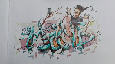 Graffiti Sketch - Photo by Mind21 (2018)