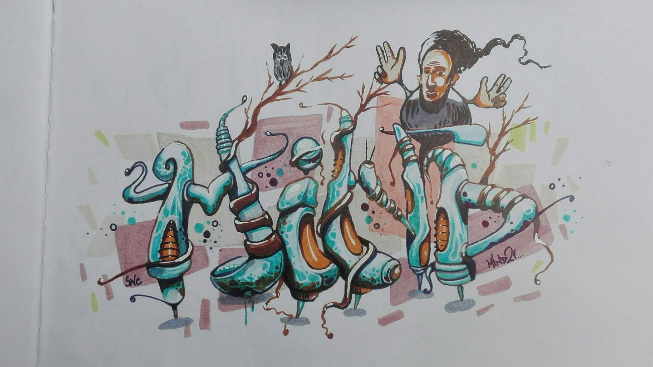 Graffiti Sketch - Photo by Mind21 (2018)