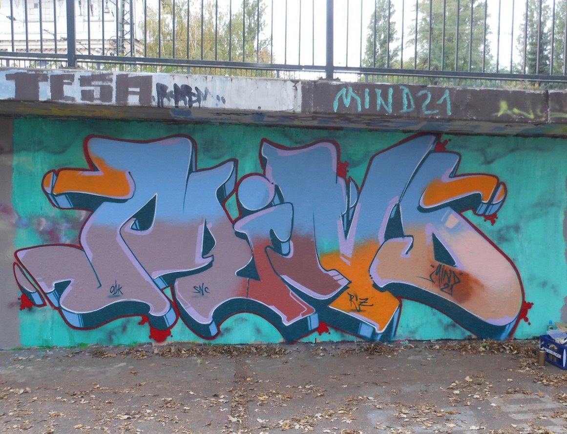 Graffiti Wall in Katel Kambelovac - Photo by Mind21 - mind21 (2013)