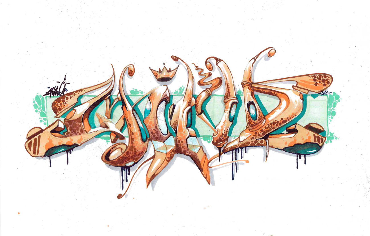 Graffiti Sketch - Photo by Mind21 - mind21, snc, odk (2018)