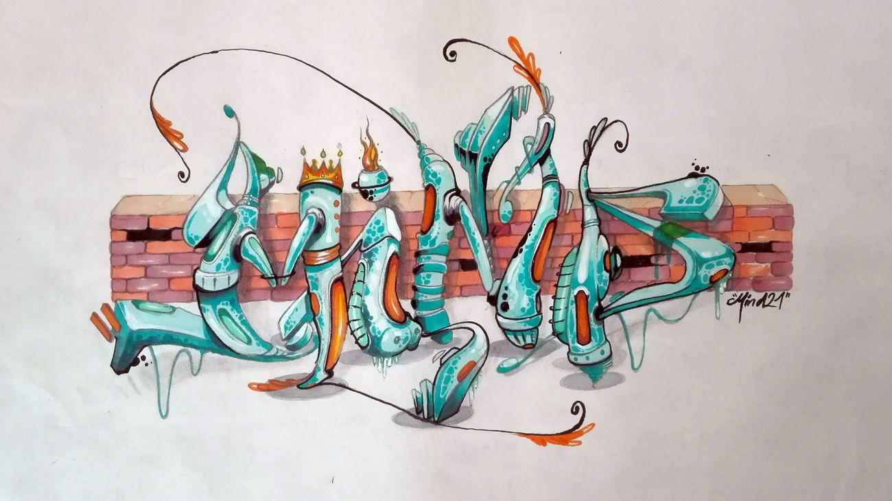 Graffiti Sketch - Photo by Mind21 - mind21, snc, odk (2018)