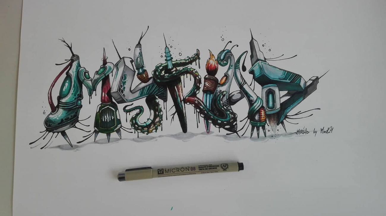 Graffiti Sketch - Photo by Mind21 (2019)