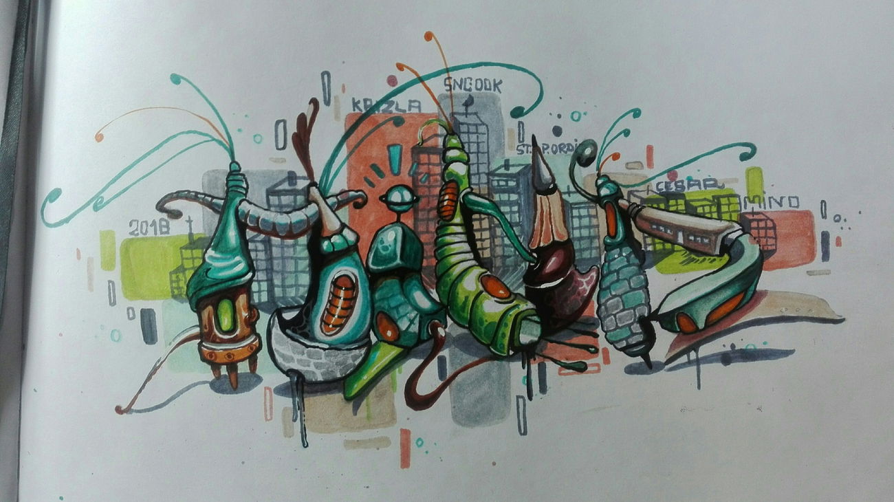 Graffiti Sketch - Photo by Mind21 (2018)