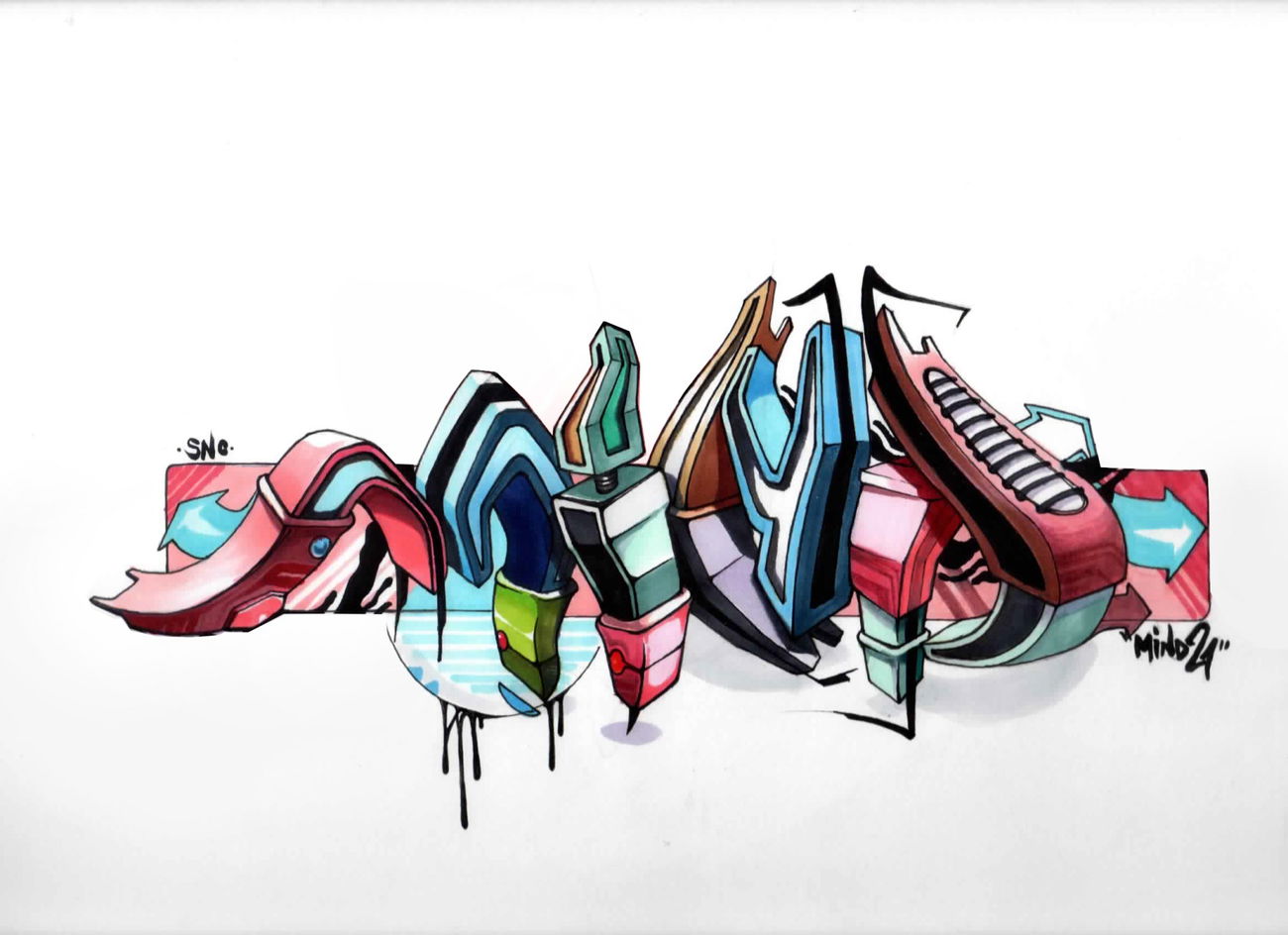 Graffiti Sketch - Photo by Mind21 (2021)