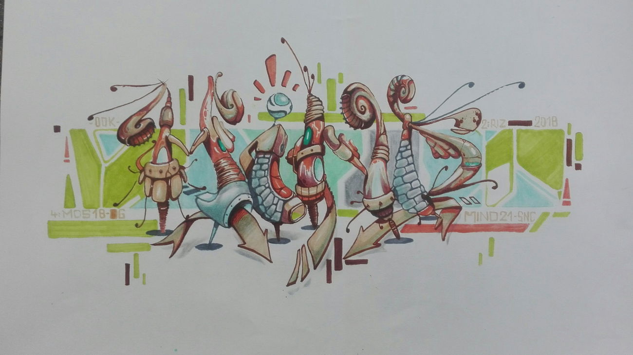 Graffiti Sketch - Photo by Mind21 - mind21 (2018)
