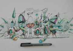 Graffiti Sketch - Photo by Mind21 (2019)