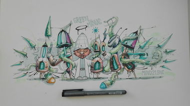 Graffiti Sketch - Photo by Mind21 (2019)
