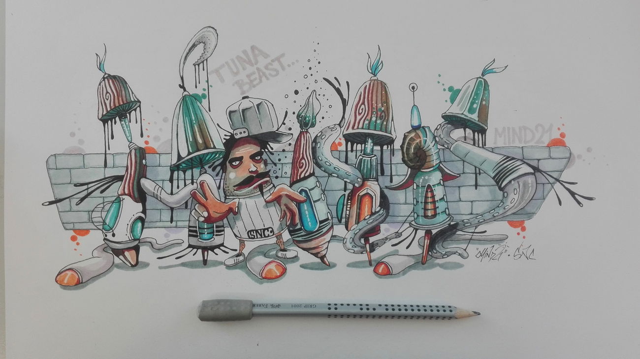 Graffiti Sketch - Photo by Mind21