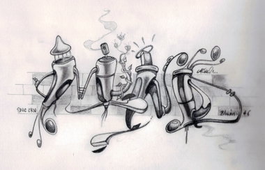 Graffiti Wall - Photo by Mind21 - mind, blown, sketches (2016)