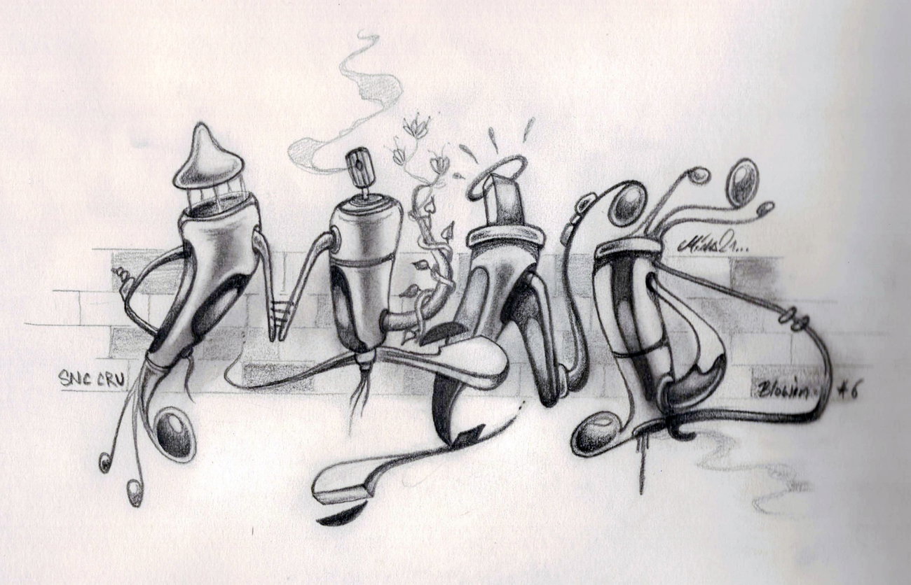 Graffiti Wall - Photo by Mind21 - mind, blown, sketches (2016)