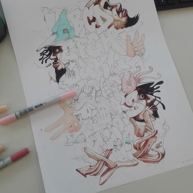 Graffiti Sketch - Photo by Mind21 (2018)