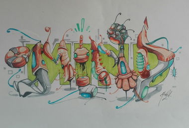 Graffiti Sketch - Photo by Mind21 - mind21 (2018)
