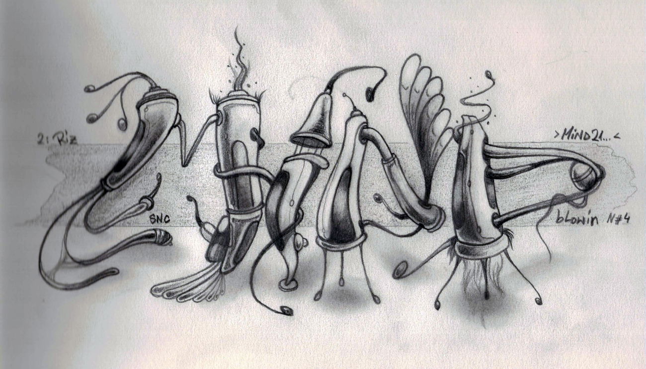 Graffiti Sketch - Photo by Mind21 - mind21, mindstyles, mind (2016)