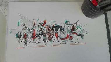 Graffiti Sketch - Photo by Mind21 (2019)