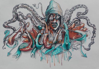 Graffiti Sketch - Photo by Mind21 - mind21, snc, odk (2017)