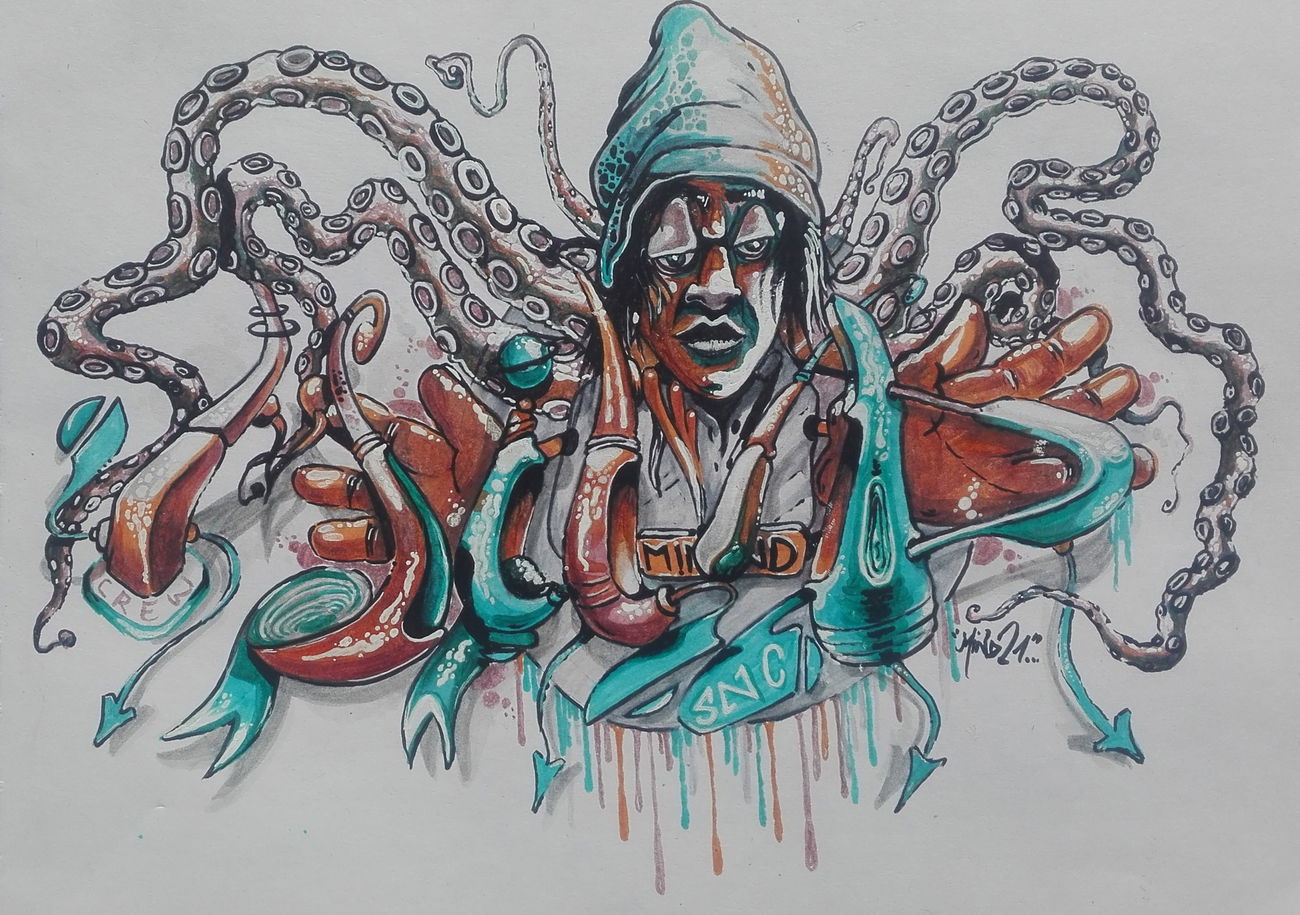 Graffiti Sketch - Photo by Mind21 - mind21, snc, odk (2017)