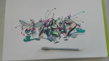 Graffiti Sketch - Photo by Mind21 (2019)
