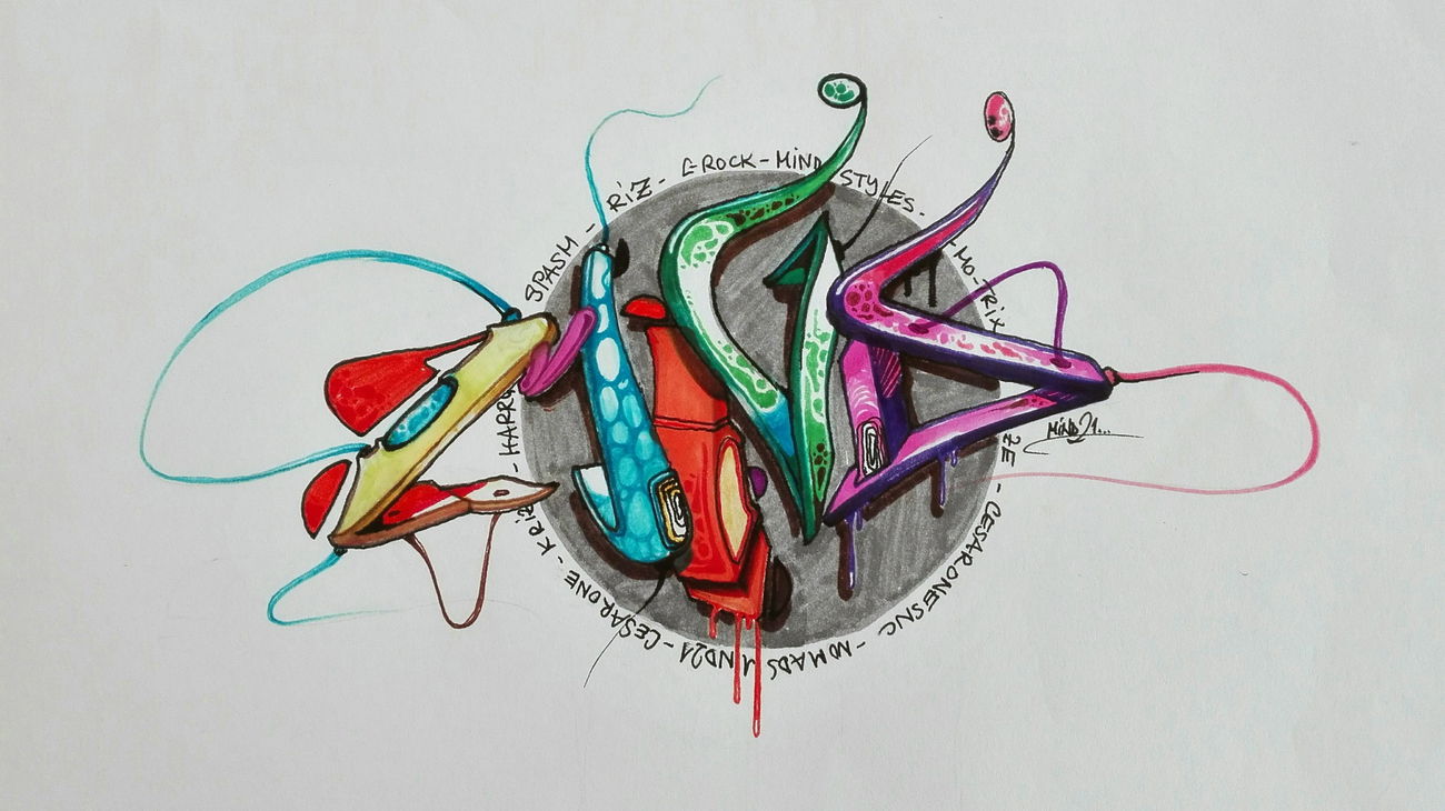 Graffiti Sketch - Photo by Mind21 (2017)