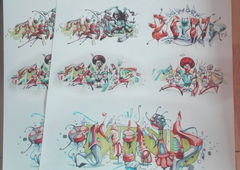 Graffiti Sketch in Germany - Photo by Mind21 (2018)