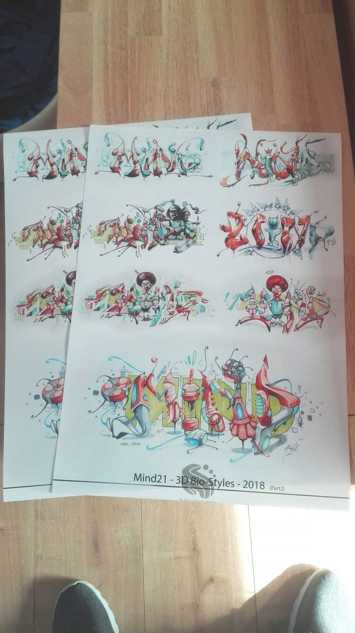 Graffiti Sketch in Germany - Photo by Mind21 (2018)