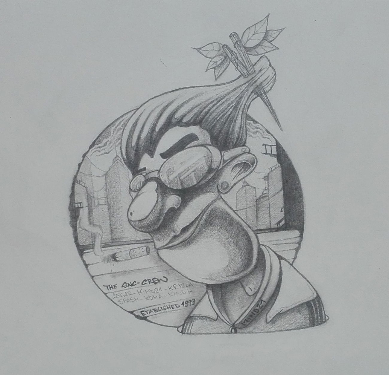 Graffiti Sketch - Photo by Mind21 - mind21, snc, Ode (2018)