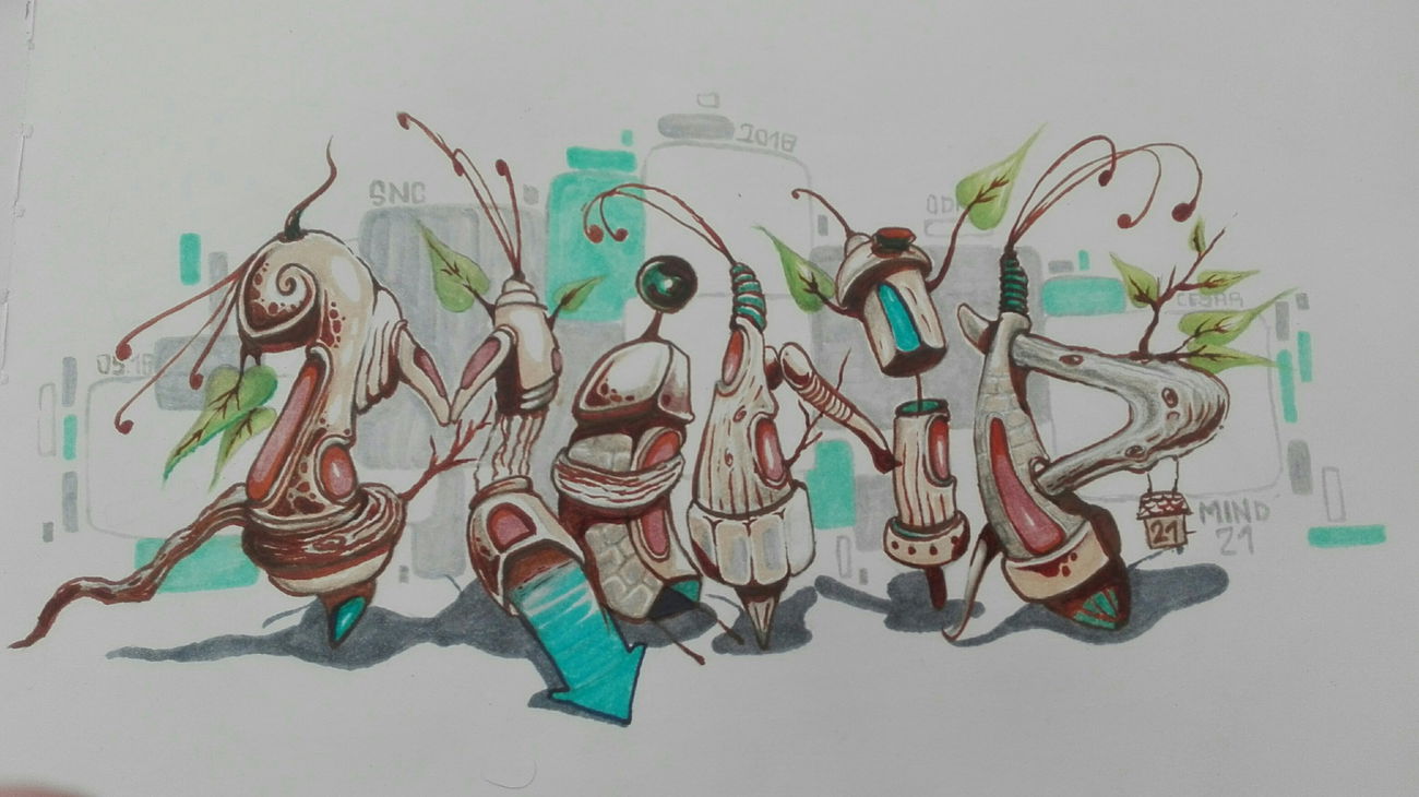 Graffiti Sketch - Photo by Mind21 (2018)
