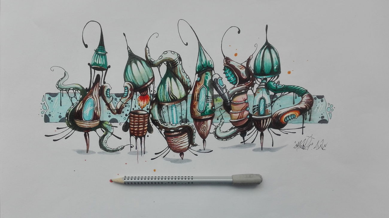 Graffiti Sketch - Photo by Mind21 (2019)