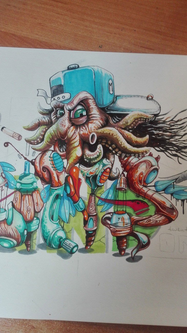 Graffiti Sketch - Photo by Mind21 - mind21 (2018)