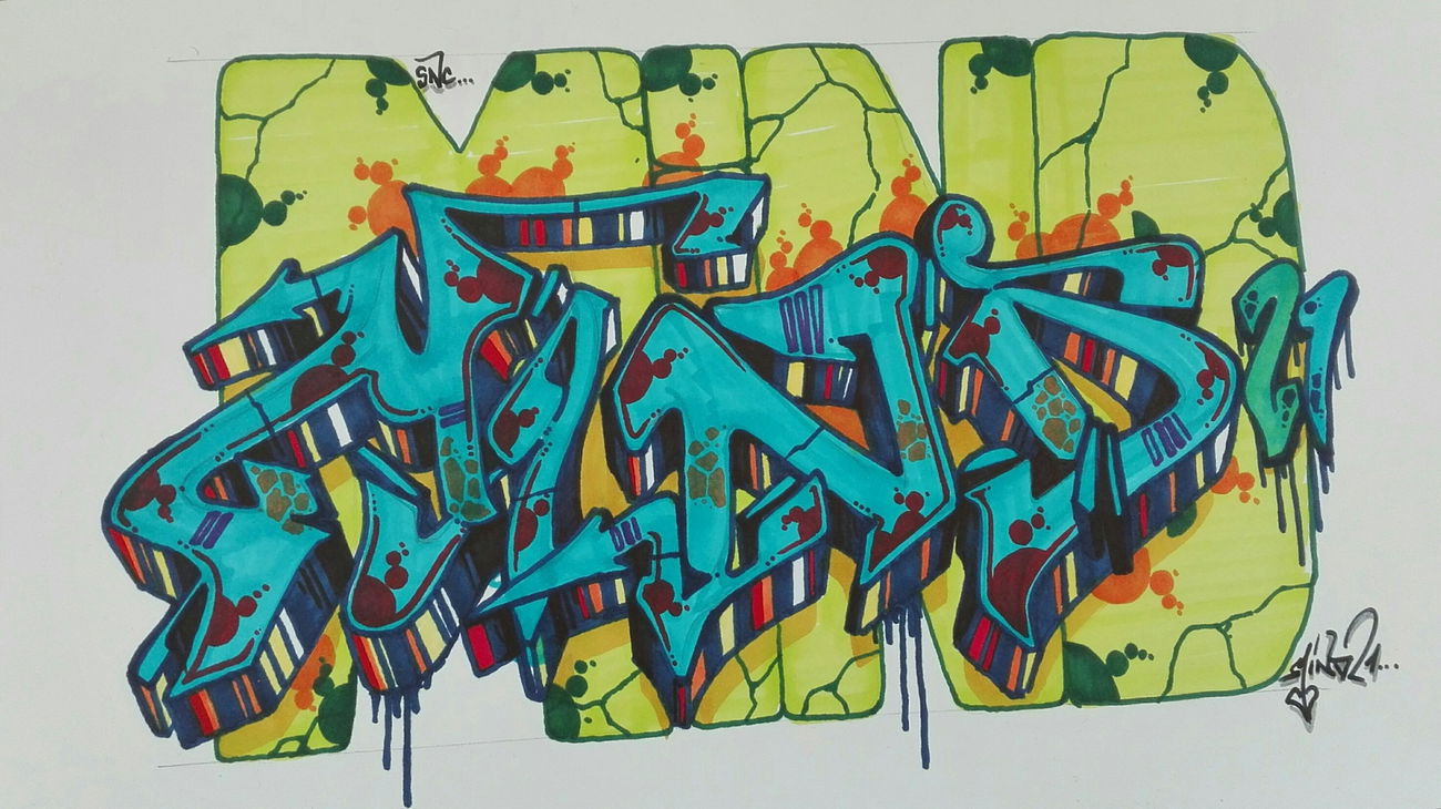 Graffiti Sketch - Photo by Mind21 (2017)