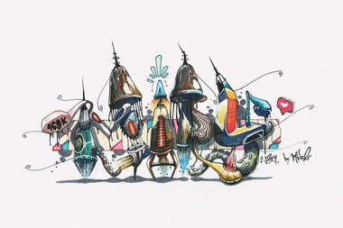 Graffiti Sketch - Photo by Mind21 (2020)