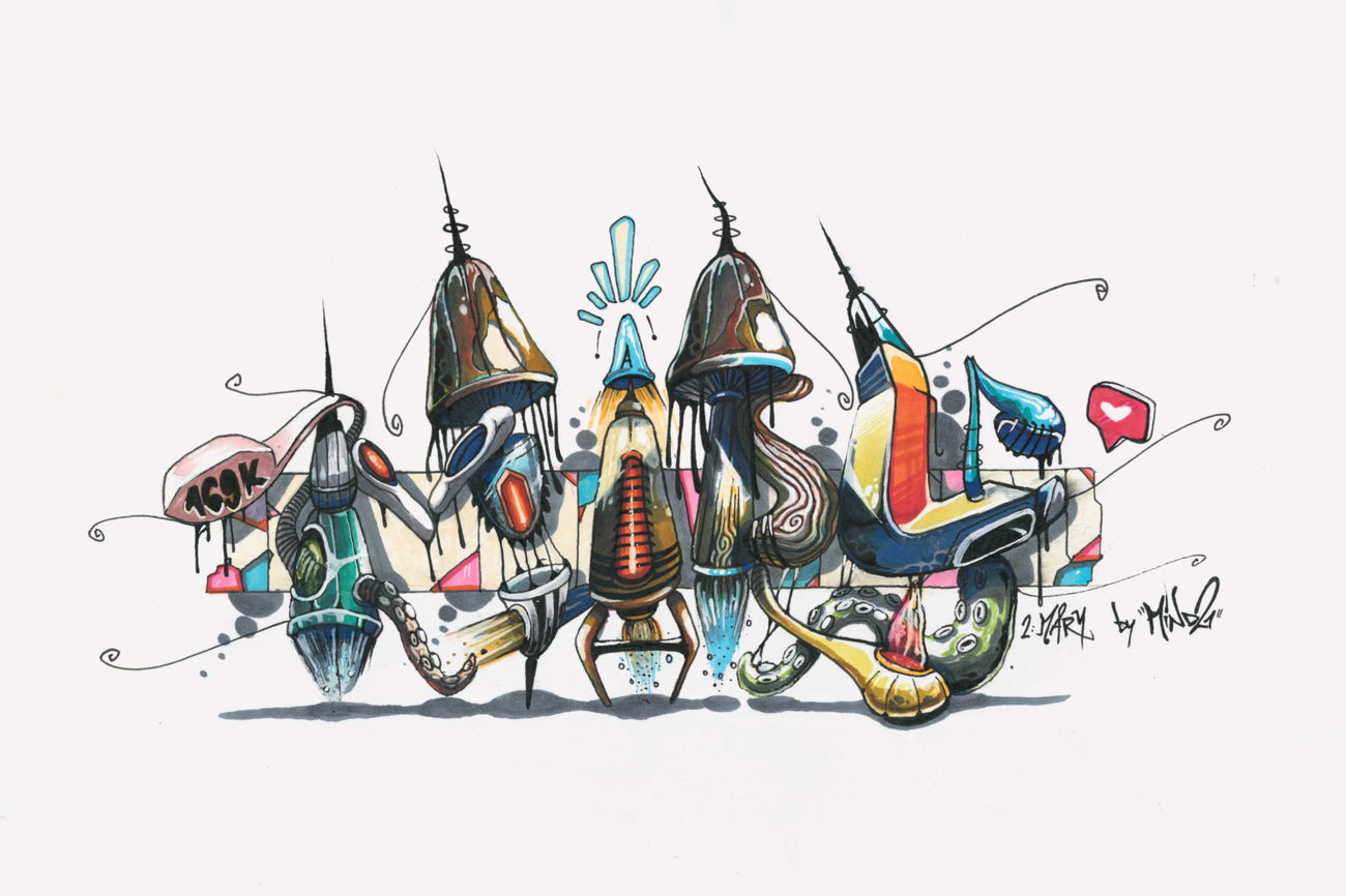 Graffiti Sketch - Photo by Mind21 (2020)