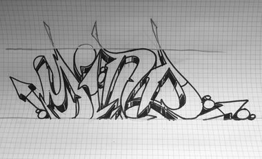 Graffiti Sketch in Meerane - Photo by Mindone - Mindone, Sketch (2016)