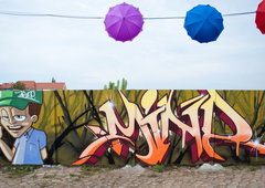 Graffiti Wall in Magdeburg - Photo by Mindone - Ate, 1, Mind (2013)
