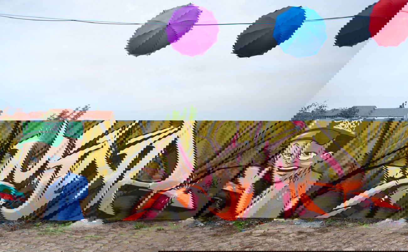 Graffiti Wall in Magdeburg - Photo by Mindone - Ate, 1, Mind (2013)