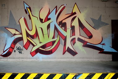 Graffiti Wall in Ingelheim am Rhein - Photo by Mindone - Mind, one (2013)