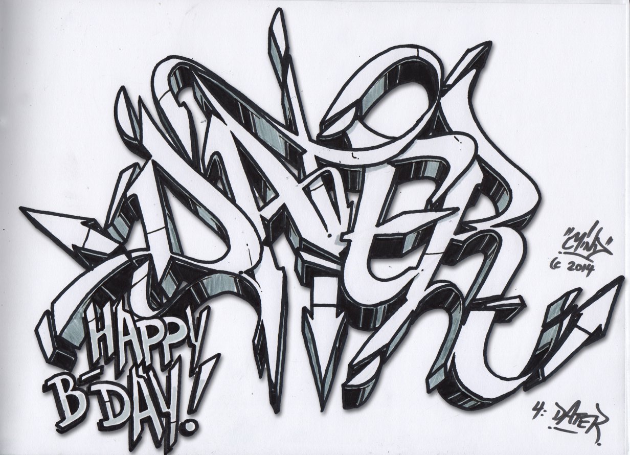 Graffiti Sketch - Photo by Mindone - Dater, 127, Mind (2014)