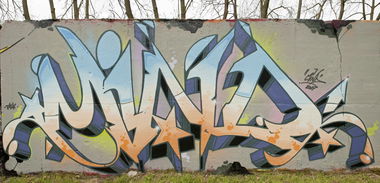 Graffiti Wall in Kunstplantage zwickau - Photo by Mindone - Mind, Mindone, Zwickau (2017)