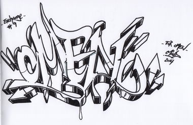Graffiti Sketch - Photo by Mindone - Omen, Nemo, Mind (2014)