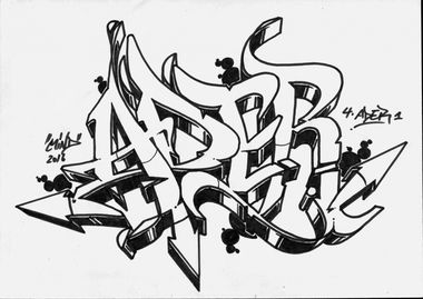 Graffiti Sketch - Photo by Mindone - Mindone, Exchange, Aderone (2016)