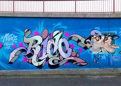 Graffiti Wall in Halle Saale - Photo by Mindone - Rico79, Mindone, Halle (2017)