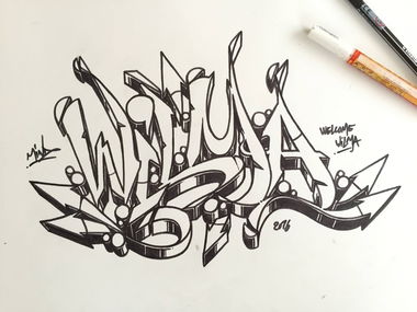 Graffiti Wall - Photo by Mindone - Wilma, Mindone (2016)