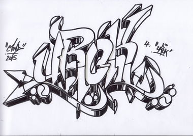 Graffiti Sketch - Photo by Mindone - Urock, Mind, one (2015)