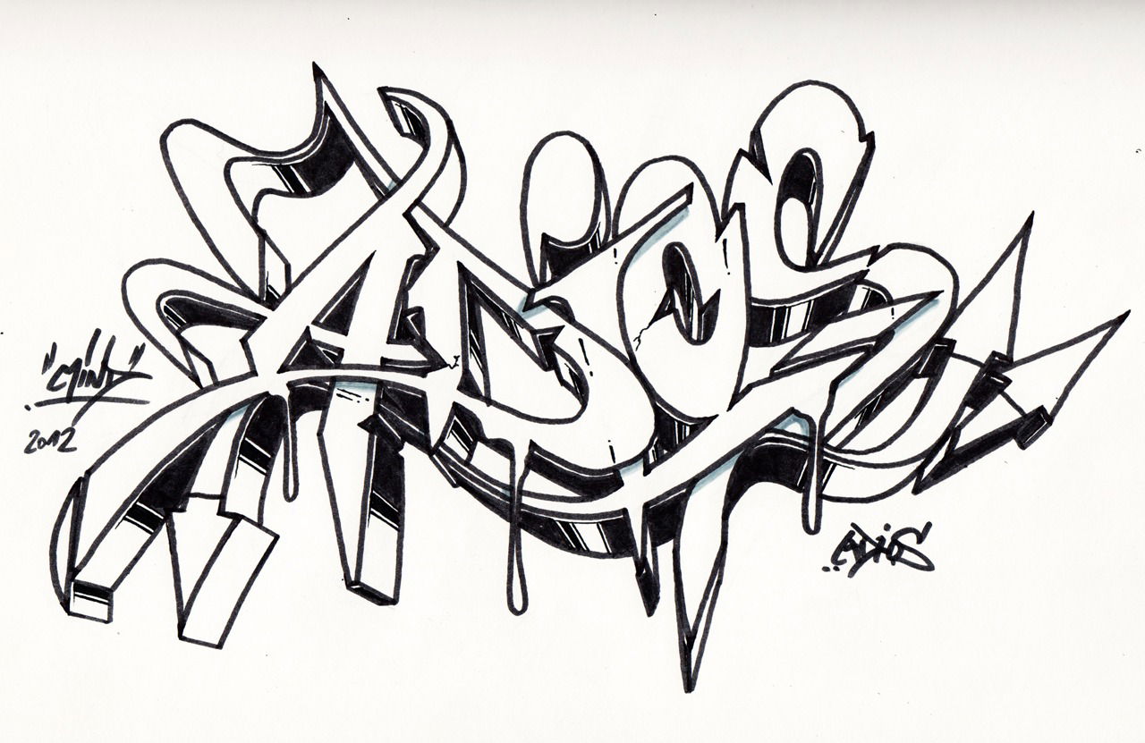 Graffiti Sketch - Photo by Mindone - Adios, Mind, one (2012)